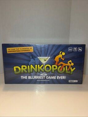 DRINKOPOLY Board Game NEW Sealed The Blurriest Game Ever! Adult Party NIB
